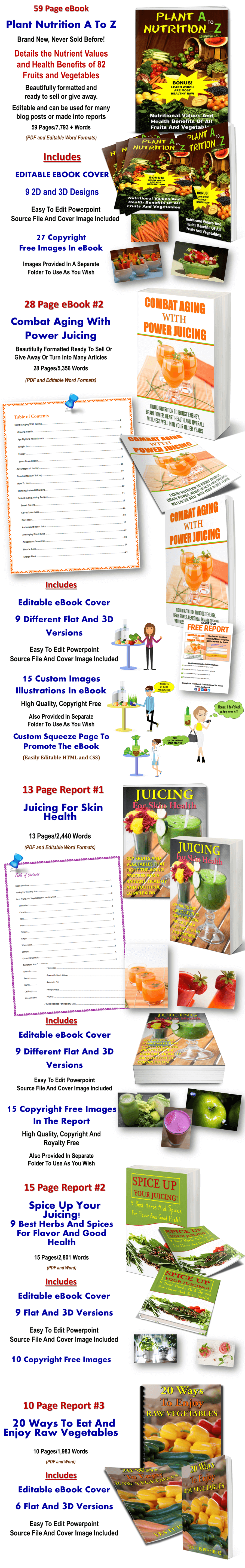 Juicing And Raw Food PLR