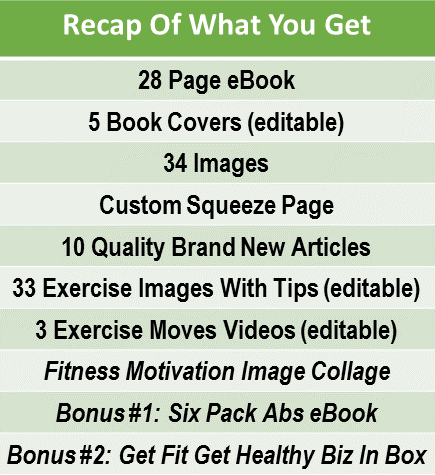 Tabata Ab Workouts eBook PLR Multi Pack