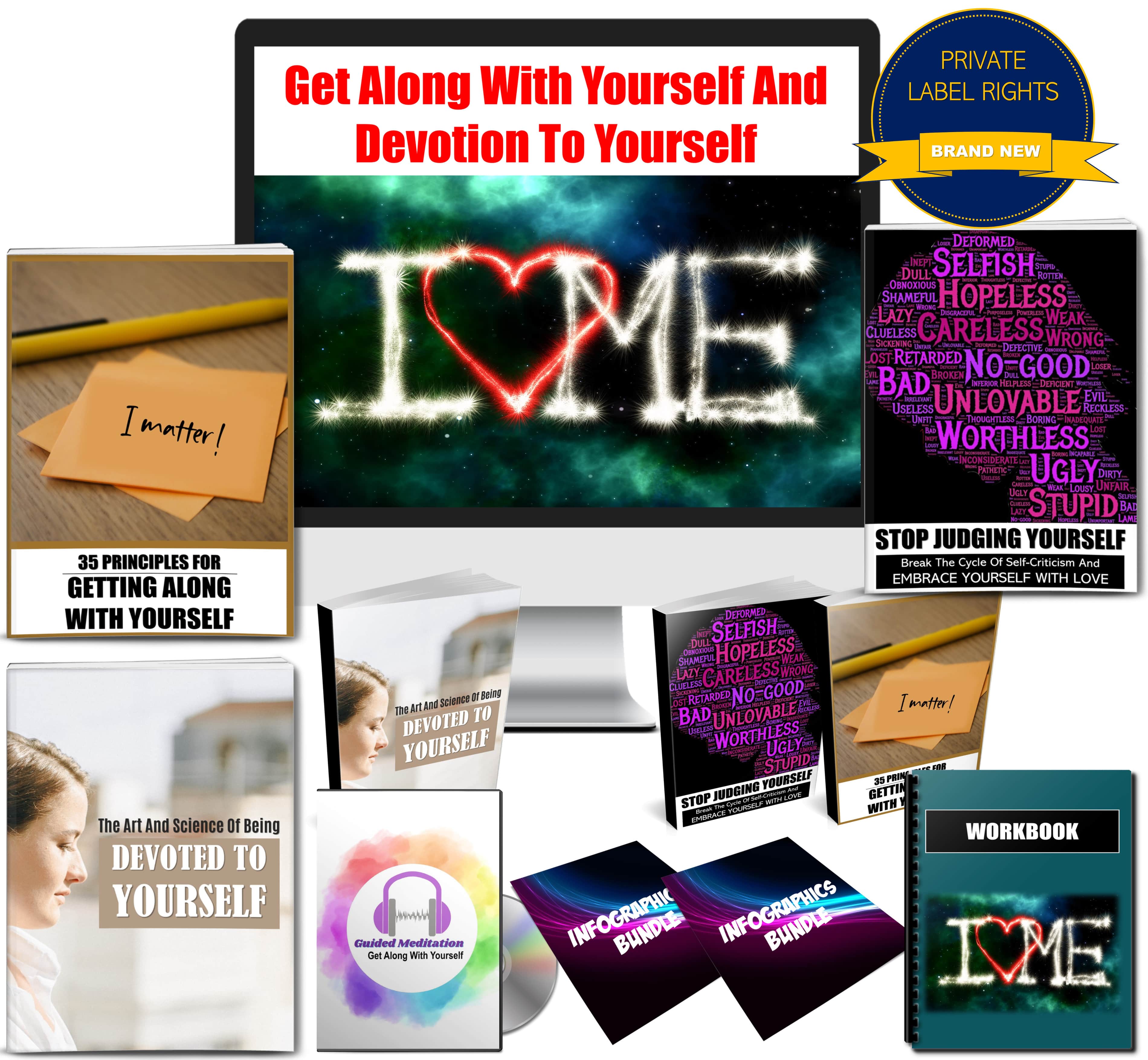 Get Along With Yourself And Devotion To Yourself Content Pack With PLR Rights