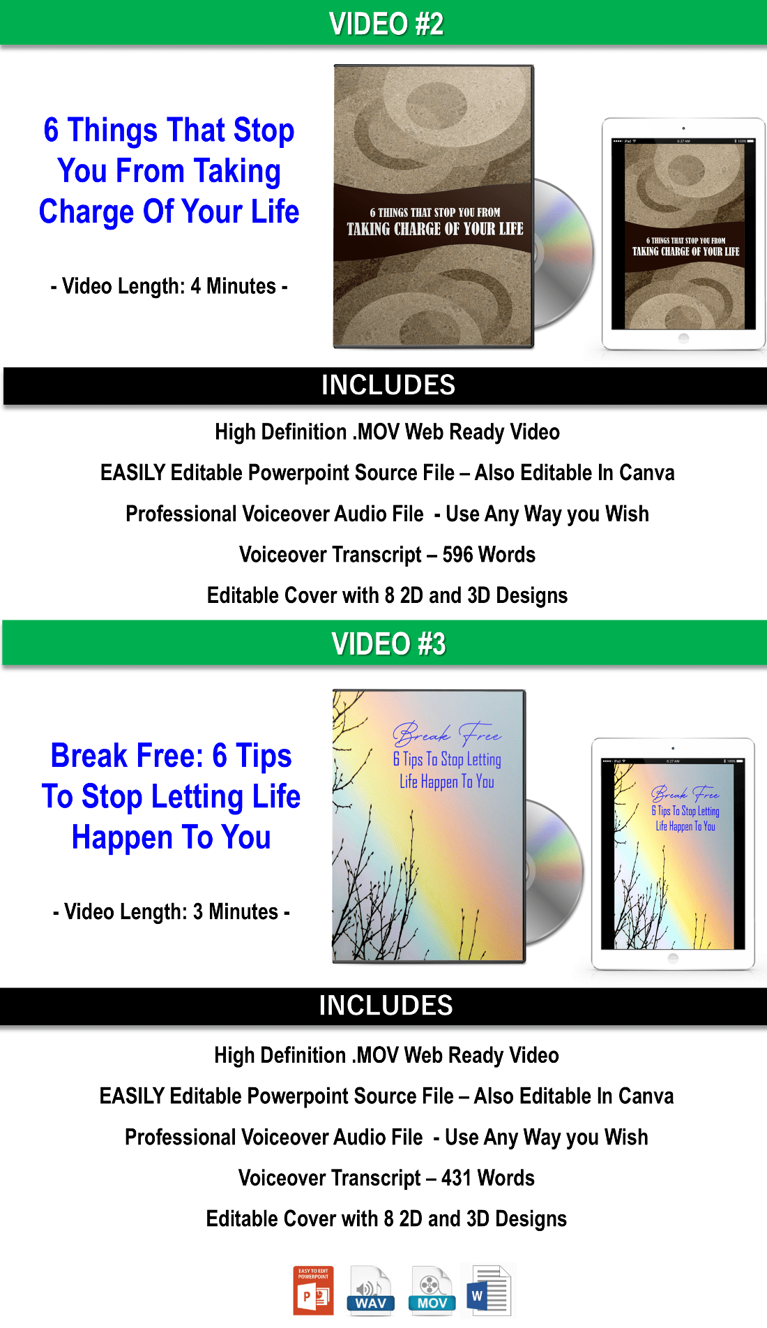 Top 10 Lists – 160 Ways To Take Charge Of Your Life Content Pack with PLR Rights