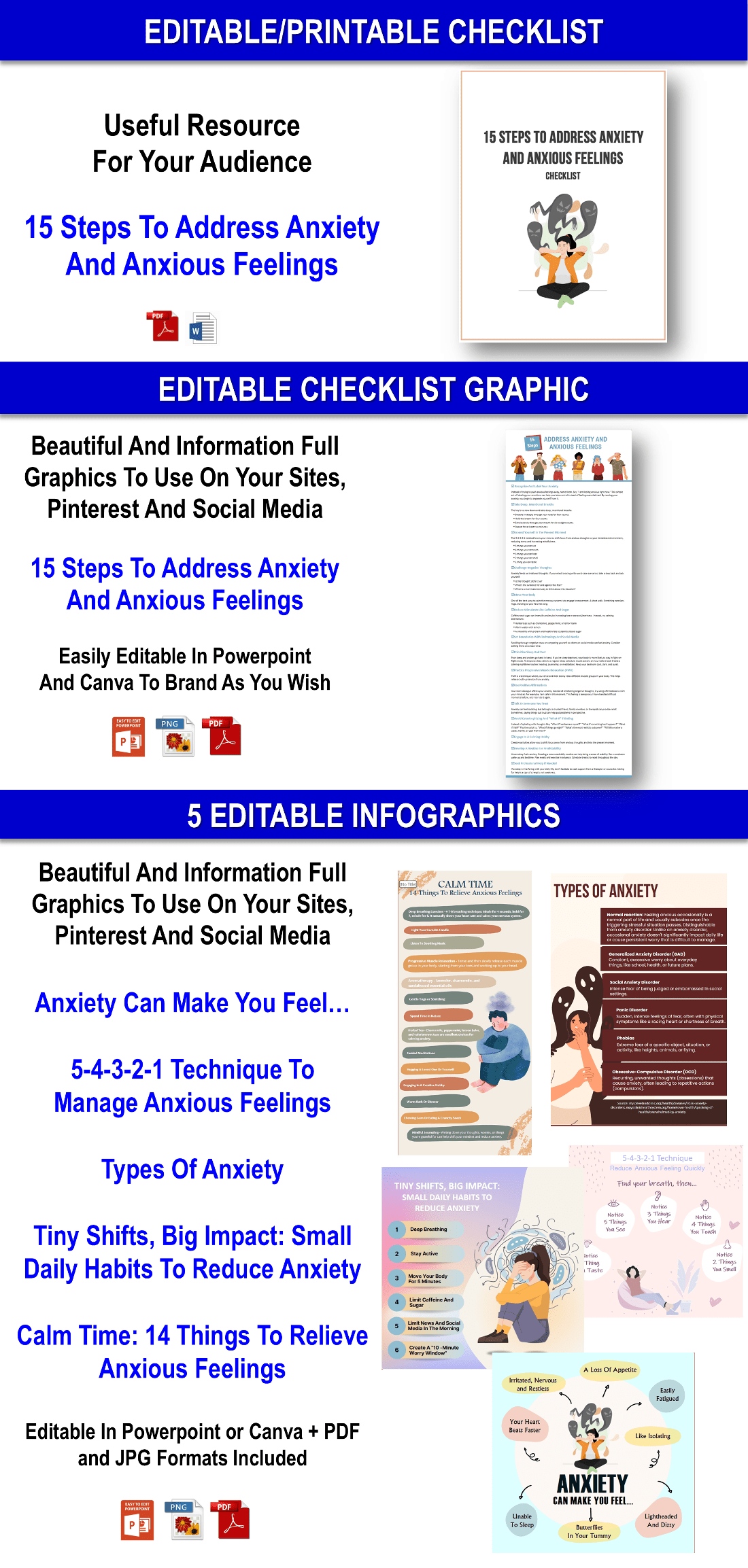 COGNITIVE DISTORTIONS THAT FUEL ANXIETY Content Pack With PLR Rights