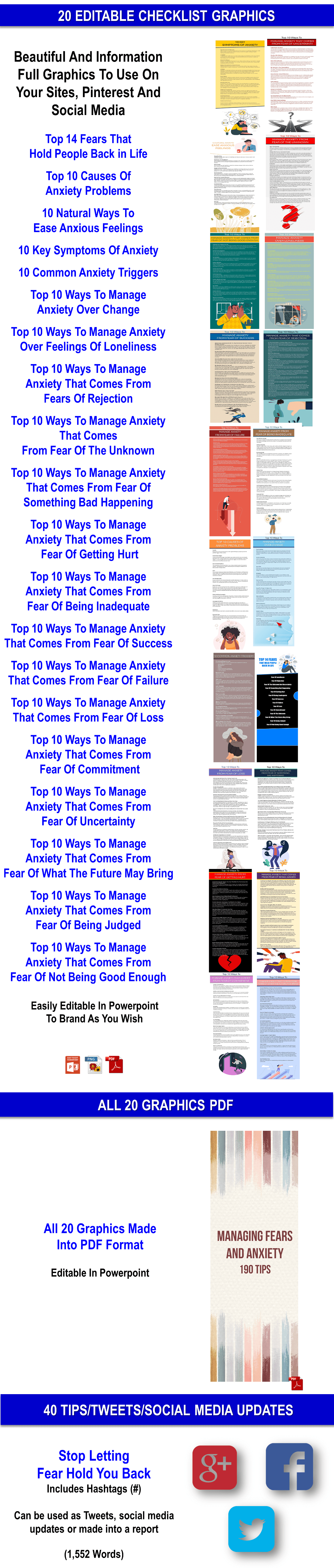 Top 14 Fears That Hold People Back in Life And Managing The Anxiety Content with PLR Rights