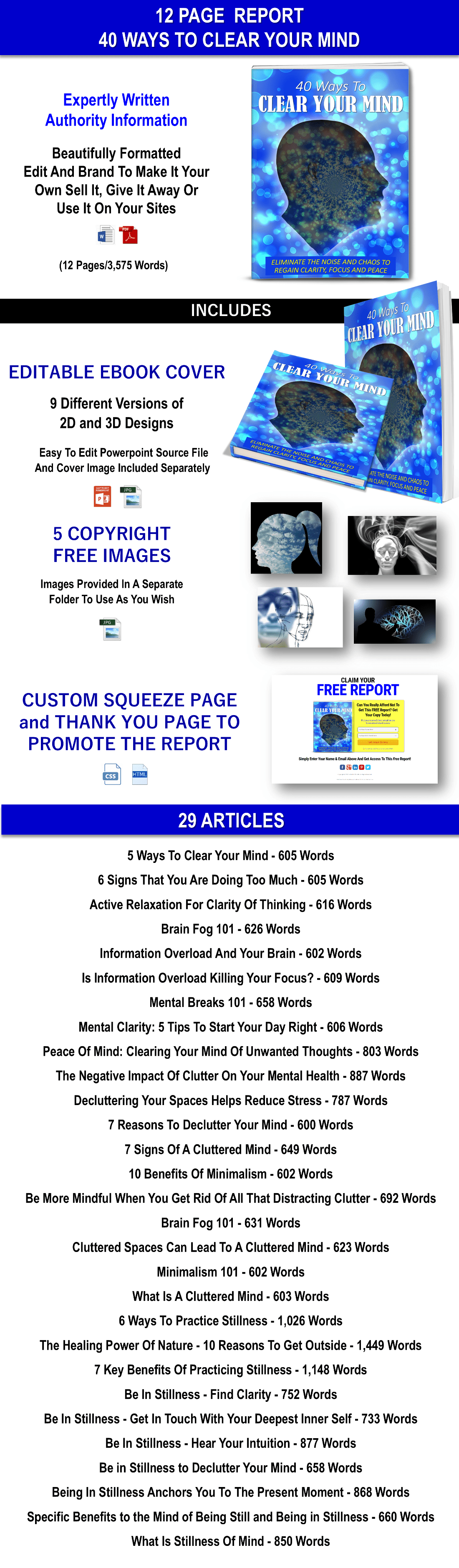 HIGH ENERGY LIFESTYLE – 101 WAYS TO BOOST YOUR MENTAL AND PHYSICAL ENERGY Content Pack With PLR Rights