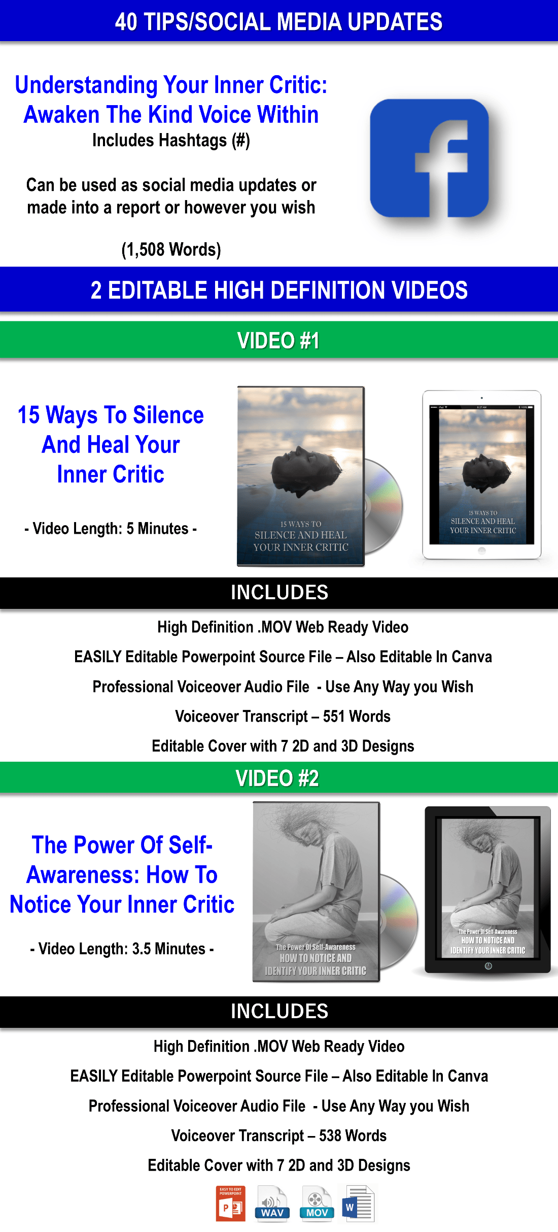 Heal Your Inner Critic - Awaken The Kind Voice Within with PLR Rights
