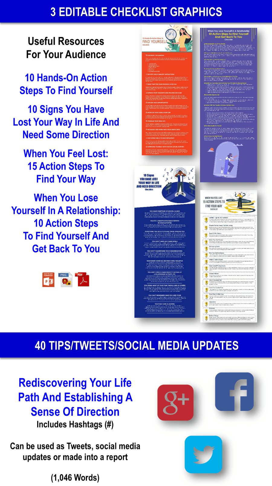 New Directions - Find Your Way When You Feel Lost In Life Content Pack with PLR Rights