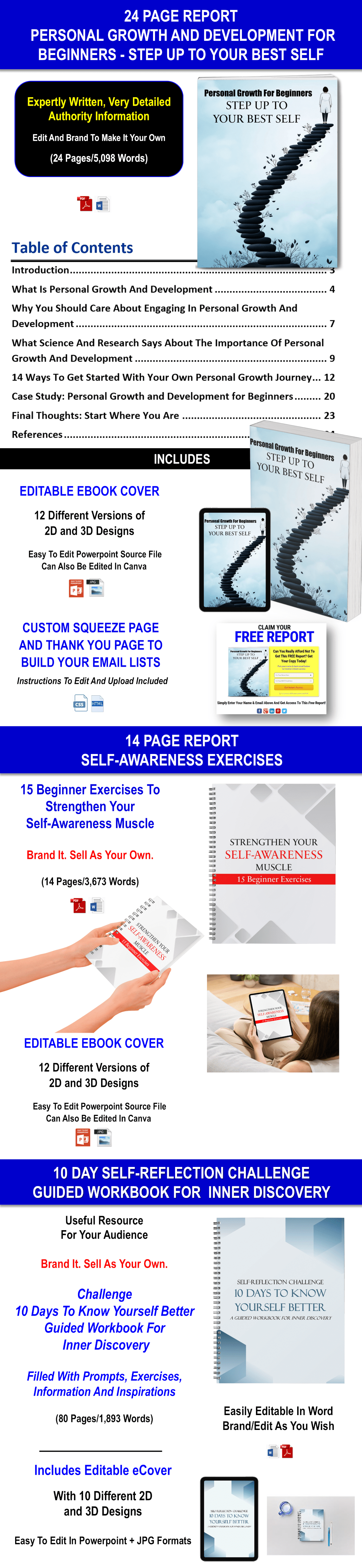 Reach Higher - 201 Ways To Engage In Personal Growth And Development Content With PLR Rights