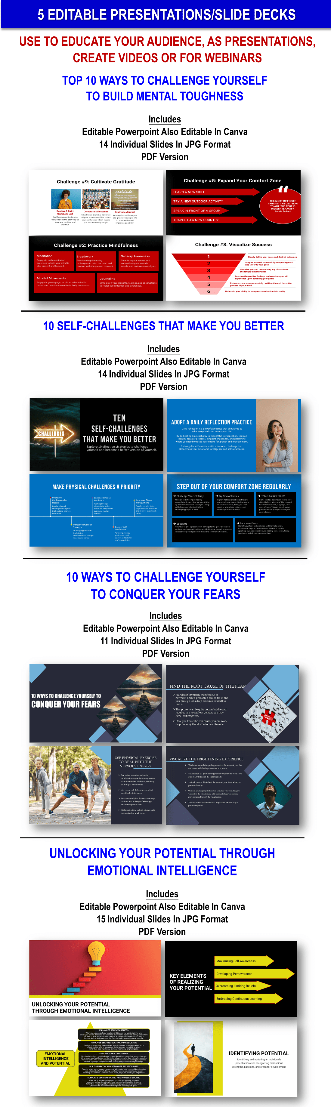 Invincible - 250 Ways To Challenge Yourself – Grow. Be Better. Excel. Content With PLR Rights