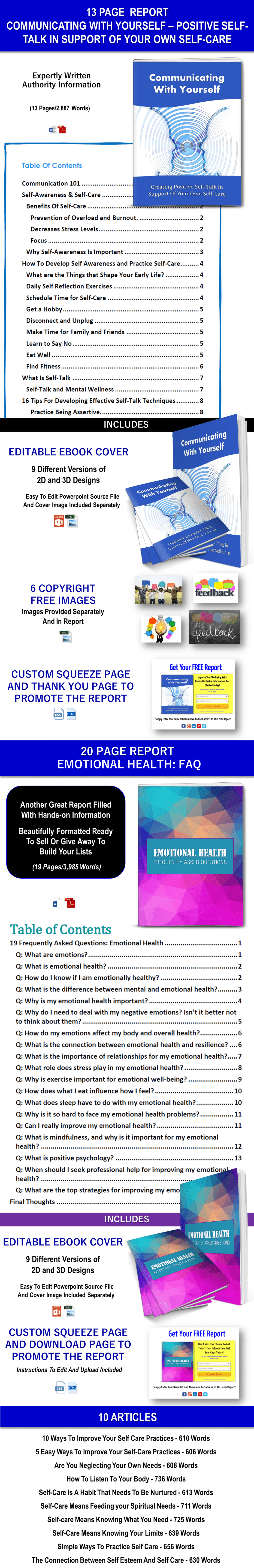 340 Affirmations And 8 Guided Meditations: Your Emotional Health Giant PLR