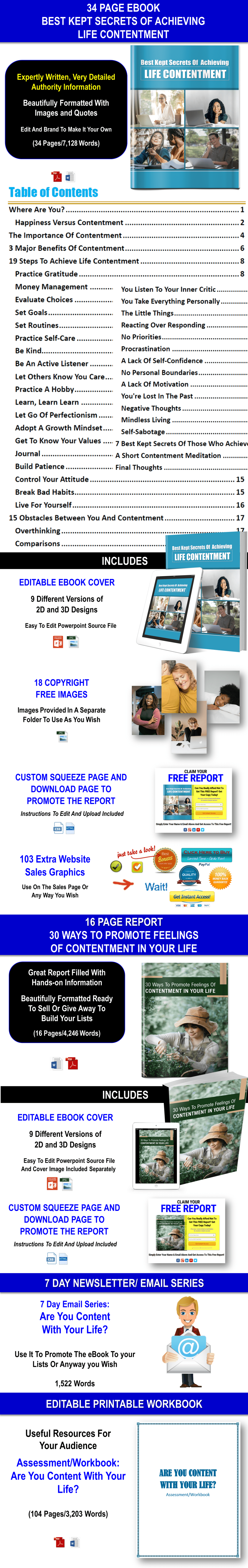 The Road To Life Contentment Content Pack with PLR Rights