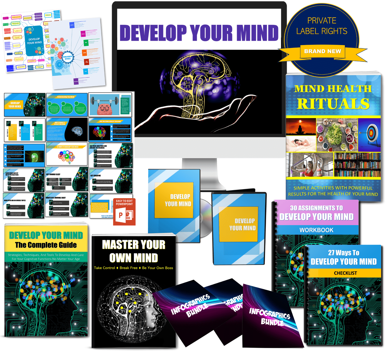 Develop Your Mind Giant Content Pack With PLR Rights