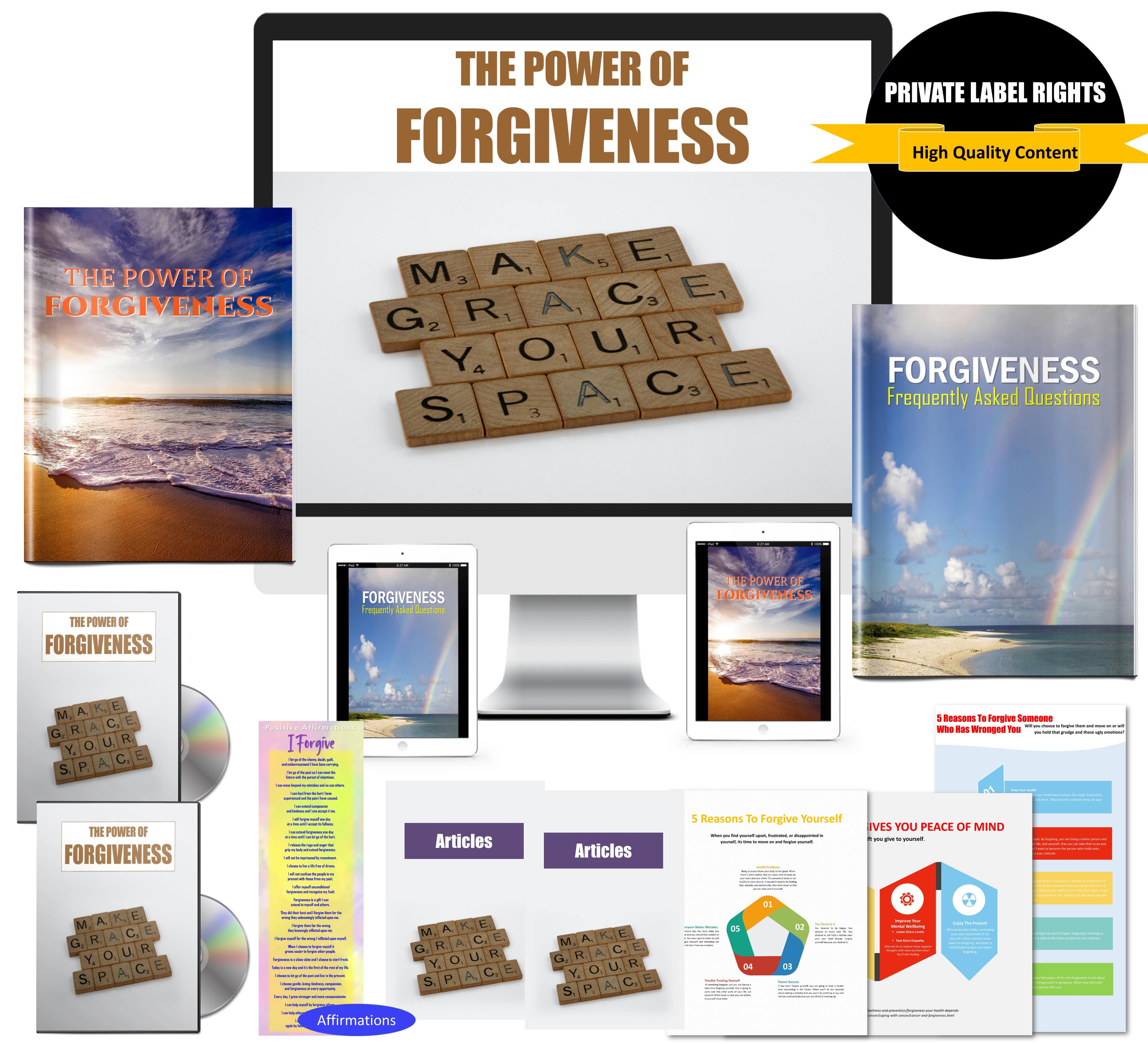Forgiveness Report, eBook and Content with PLR Rights