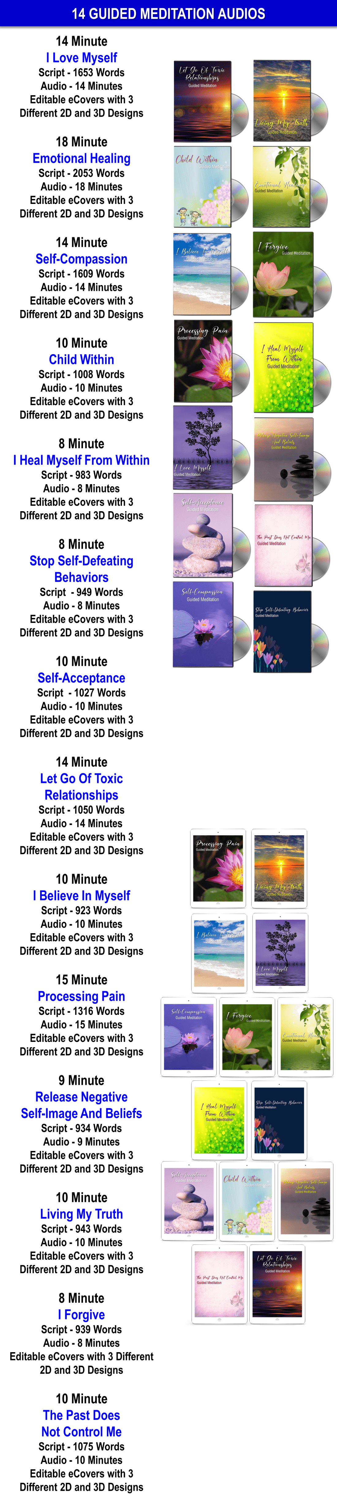 14 Guided Meditation Audios, Sales Materials + Private Label Rights