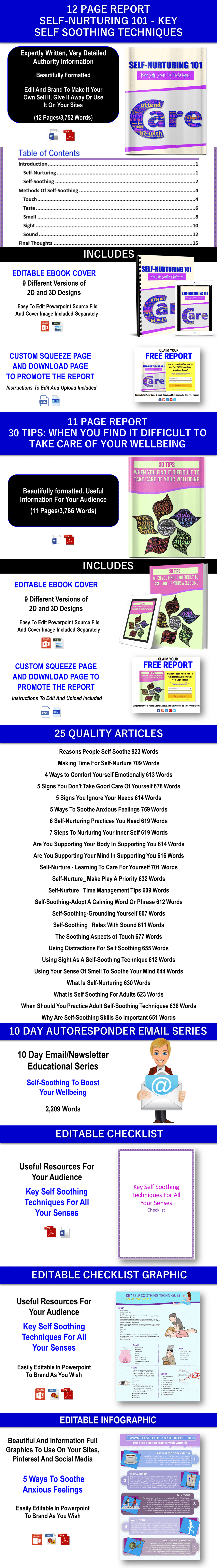SELF-SOOTHING Content With PLR Rights
