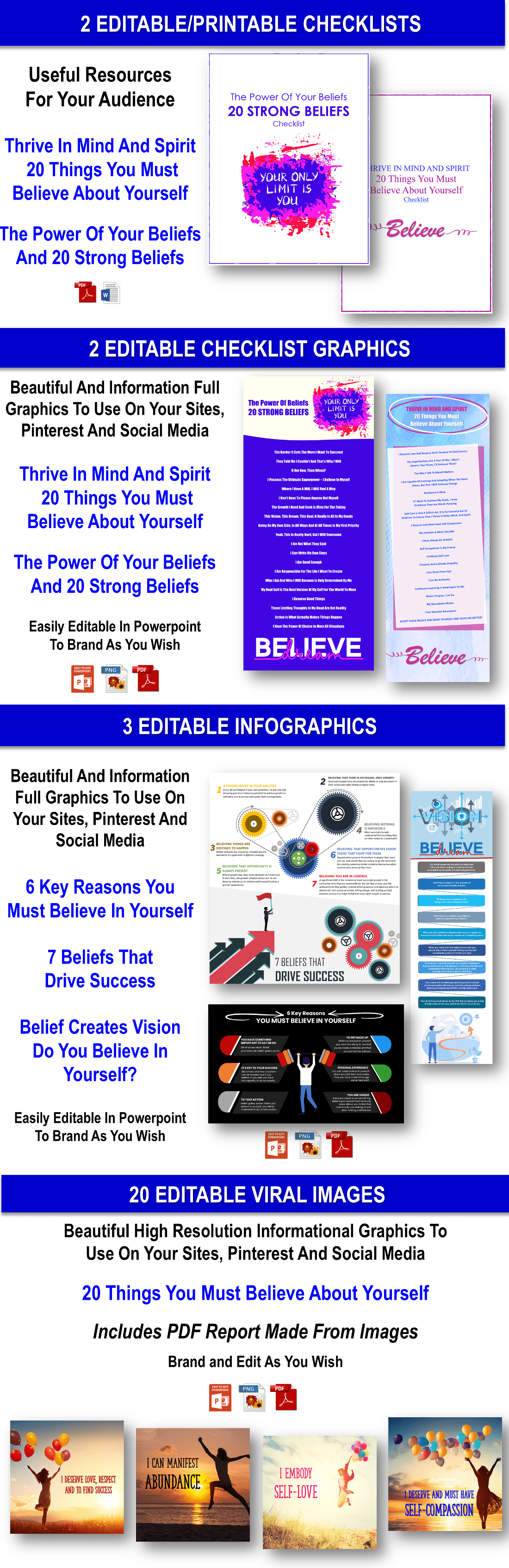 AWAKEN YOUR INNER GIANT: 400 AFFIRMATIONS AND 4 GUIDED MEDITATIONS CONTENT PACK WITH PLR RIGHTS