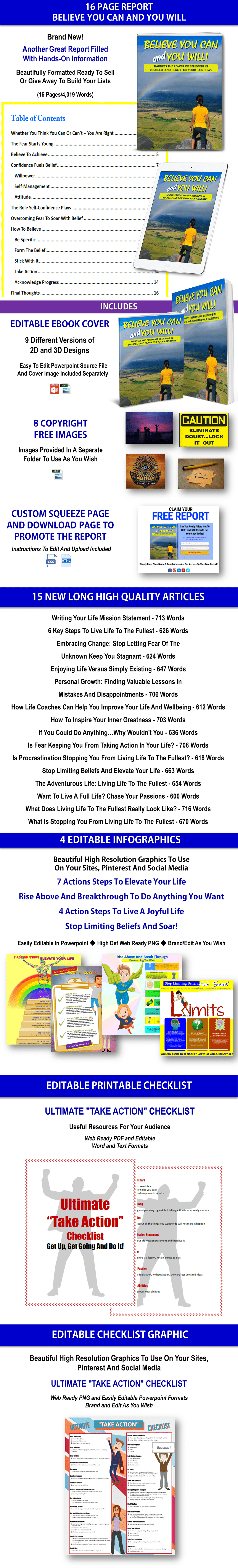 Self-help, take action in your life PLR