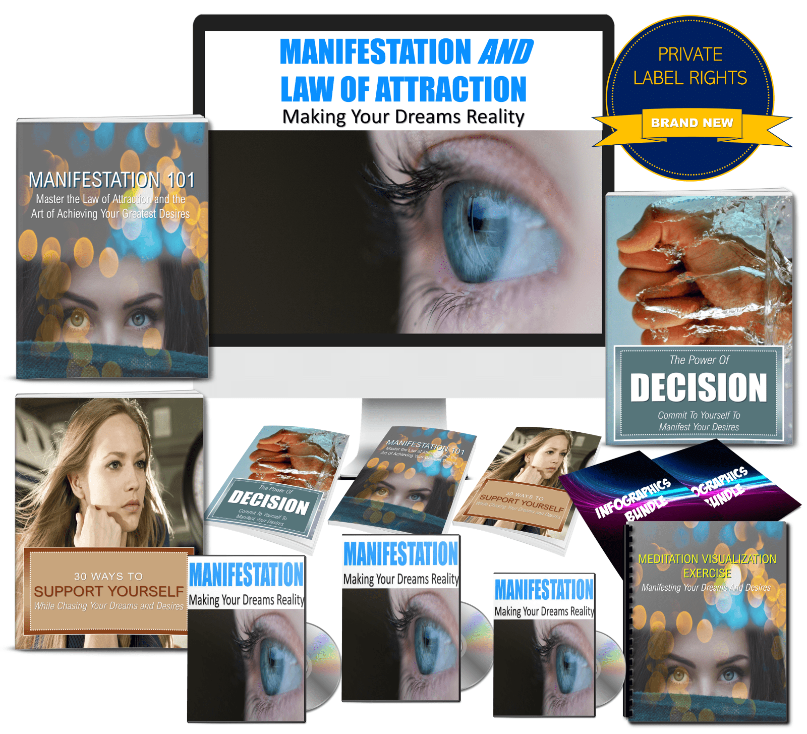Manifestation and Law Of Attraction Content - PLR Rights