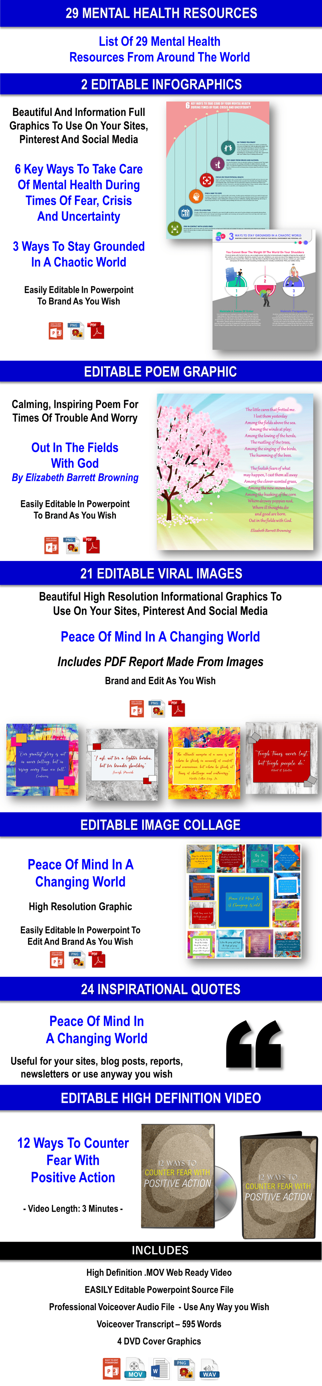 Survive A Changing World: Protect Your Mental Health In Times Of Fear, Crisis And Uncertainty Content With PLR Rights