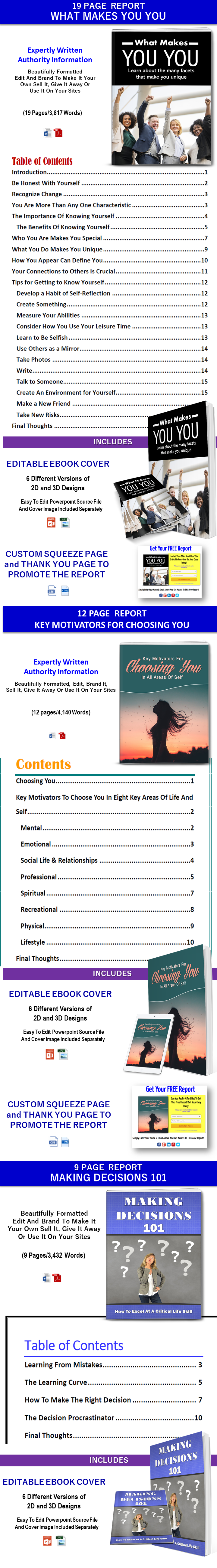 Self-help PLR