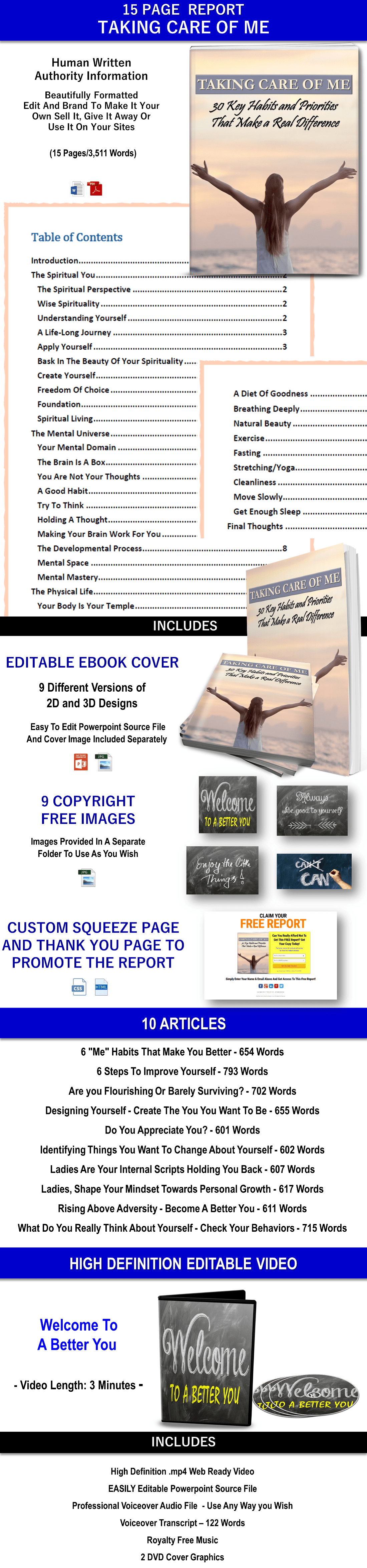 The Power Of Self-Discovery + 14 Self-Reflection Journals/ Workbooks And Exercises Content Pack with PLR Rights