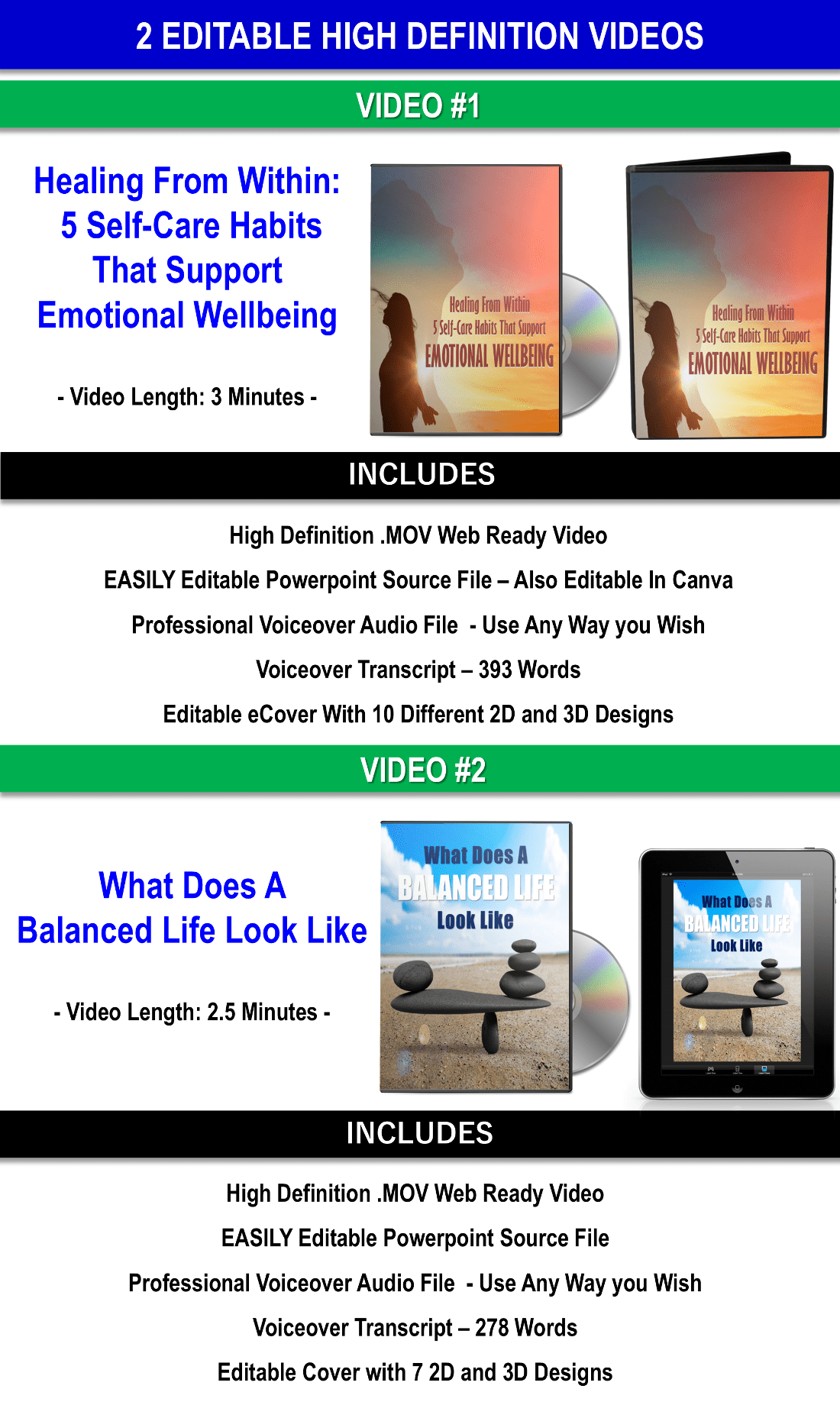 Evening Wind Down Routines & 5 Sleep And Relaxation Guided Meditations Content Pack with PLR Rights