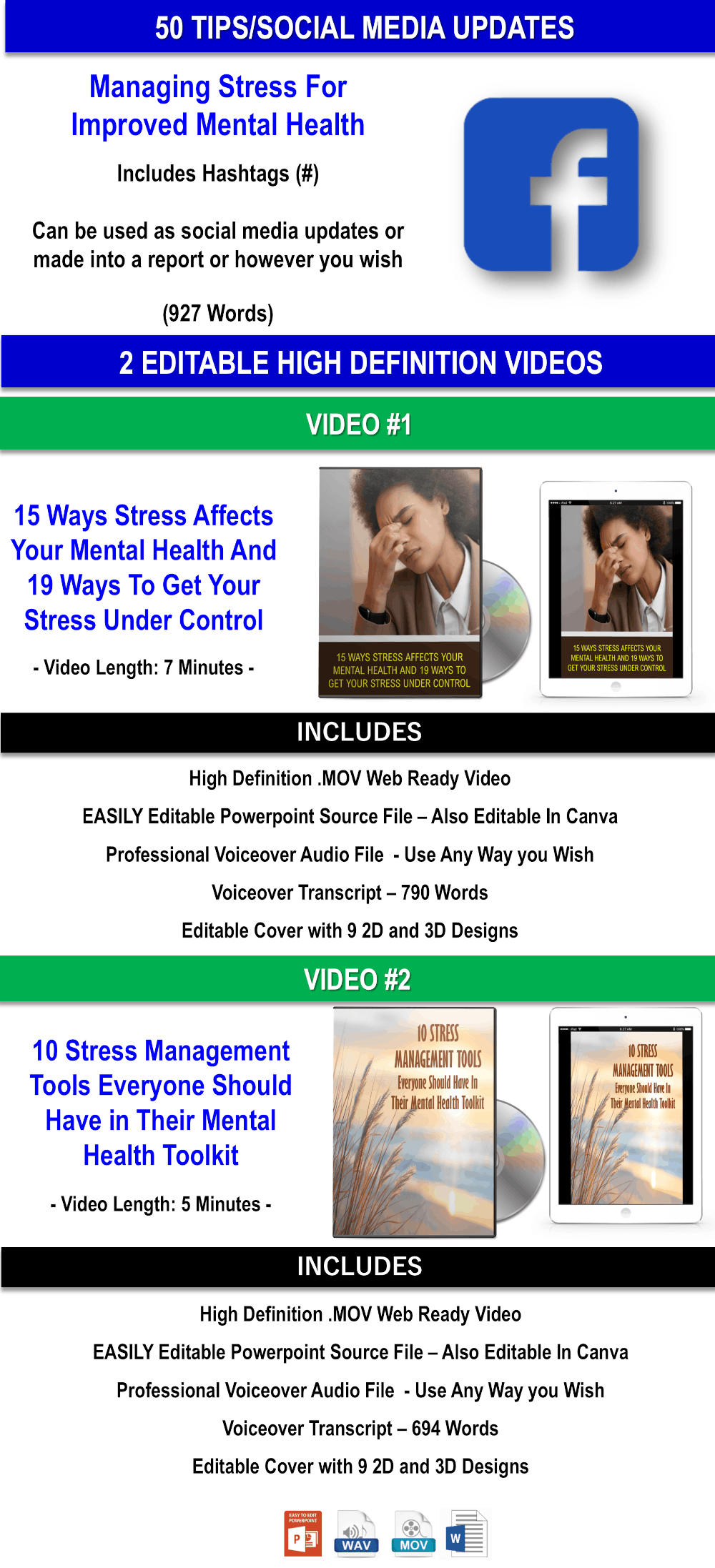 Stress And Your Mental Health – 201 Stress Management Strategies CONTENT PACK WITH PLR RIGHTS